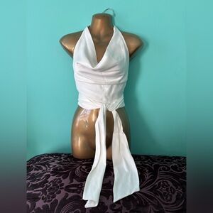 Elegant & One of a Kind Halter Wrap Top